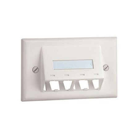 Panduit 4-PORT FLUSH MT UNLOADED MINI, COM CLASSIC SERIES HORIZONTAL CFPHSL4IG